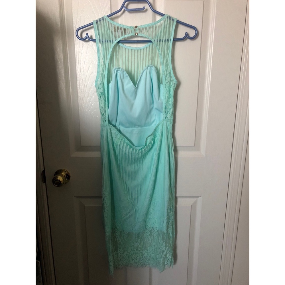 Tiffany Color Cocktail Dress - Picture 2 of 4
